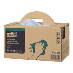 TORK Putztuch 130083 L324xB385ca.mm blau 3-lagig,geprägt Krt.