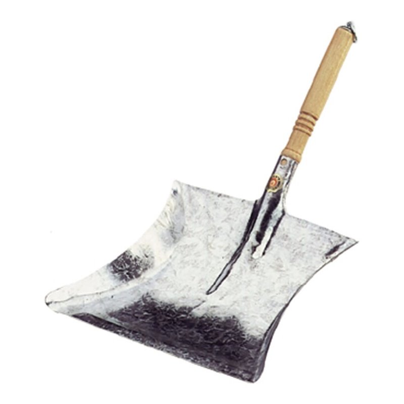 Kehrschaufel m.Holzgriff MET verz.Bl.L260xB280mm