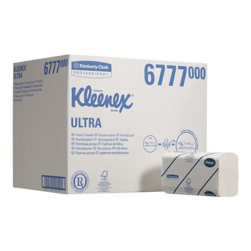 Handtücher 6777 2-lagig,geprägt hochweiß L315xB215ca.mm 3720 Tücher/VE