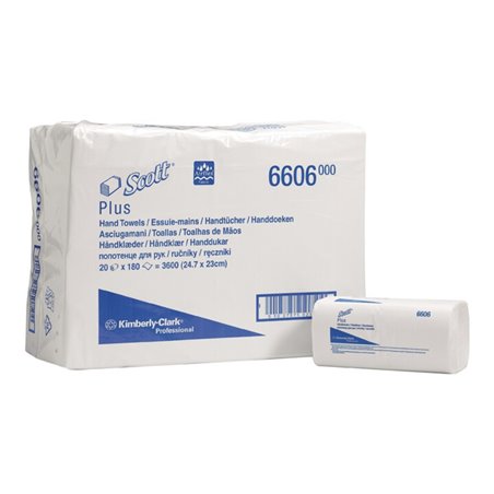 Handtücher 6606 1-lagig,geprägt hochweiß L230xB247ca.mm 3600 Tücher/VE