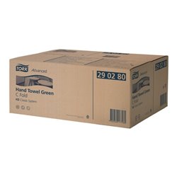 Handtücher TORK 2-lagig grün L310xB250ca.mm 2400 Tücher/VE