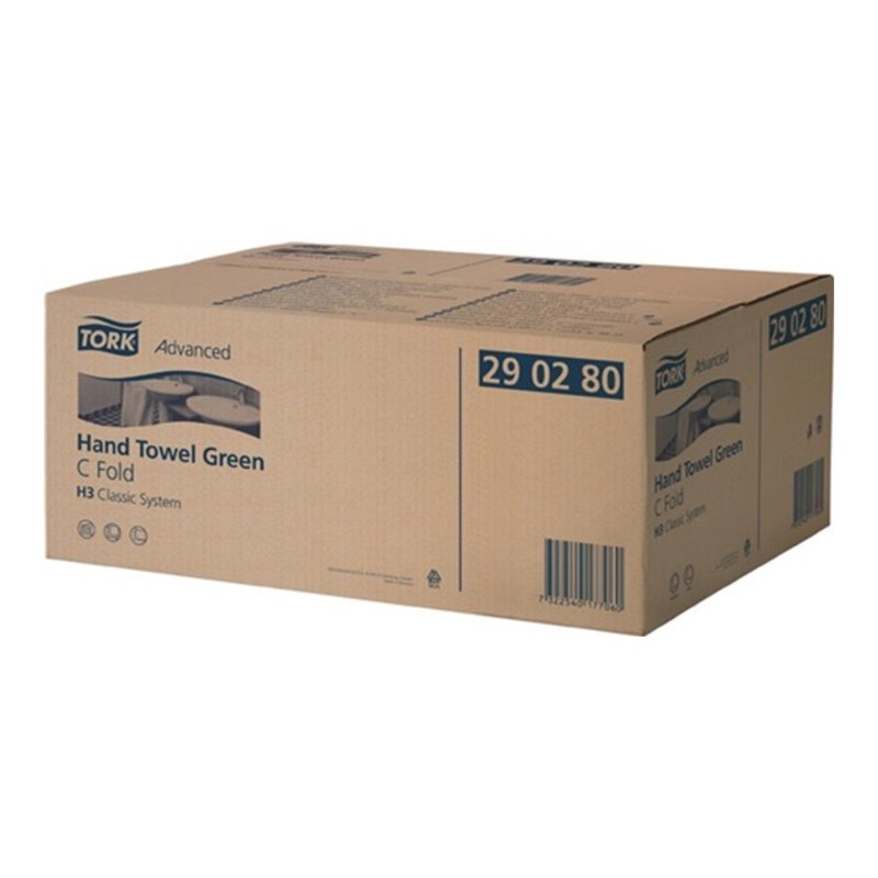 Handtücher TORK 2-lagig grün L310xB250ca.mm 2400 Tücher/VE