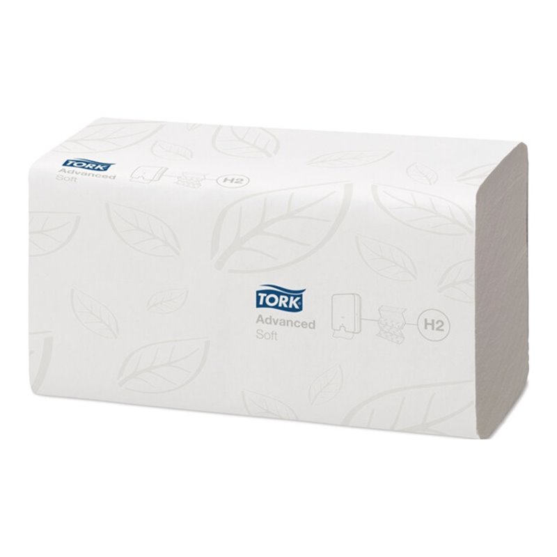 Handtücher TORK 2-lagig,weich,advanced weiß L260xB210ca.mm 3780 Tücher/VE