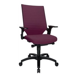 Topstar Bürodrehstuhl aubergine m.Autosynchrontechnik Sitz-H.420-550mm mit Armlehnen