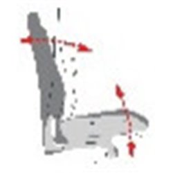 Topstar Bürodrehstuhl aubergine m.Autosynchrontechnik Sitz-H.420-550mm mit Armlehnen