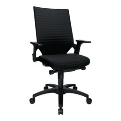 Topstar Bürodrehstuhl schwarz m. Autosynchrontechnik Sitz-H.420-550mm mit Armlehnen