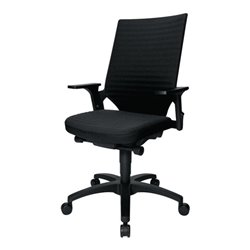 Topstar Bürodrehstuhl schwarz m. Autosynchrontechnik Sitz-H.420-550mm mit Armlehnen