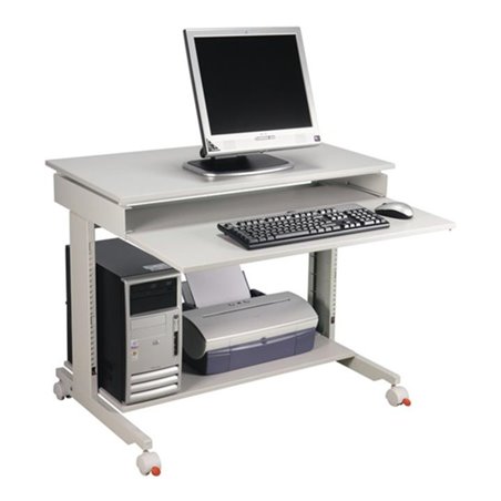 PC-Arbeitstisch grau H.720-1100xB.900xT.500mm