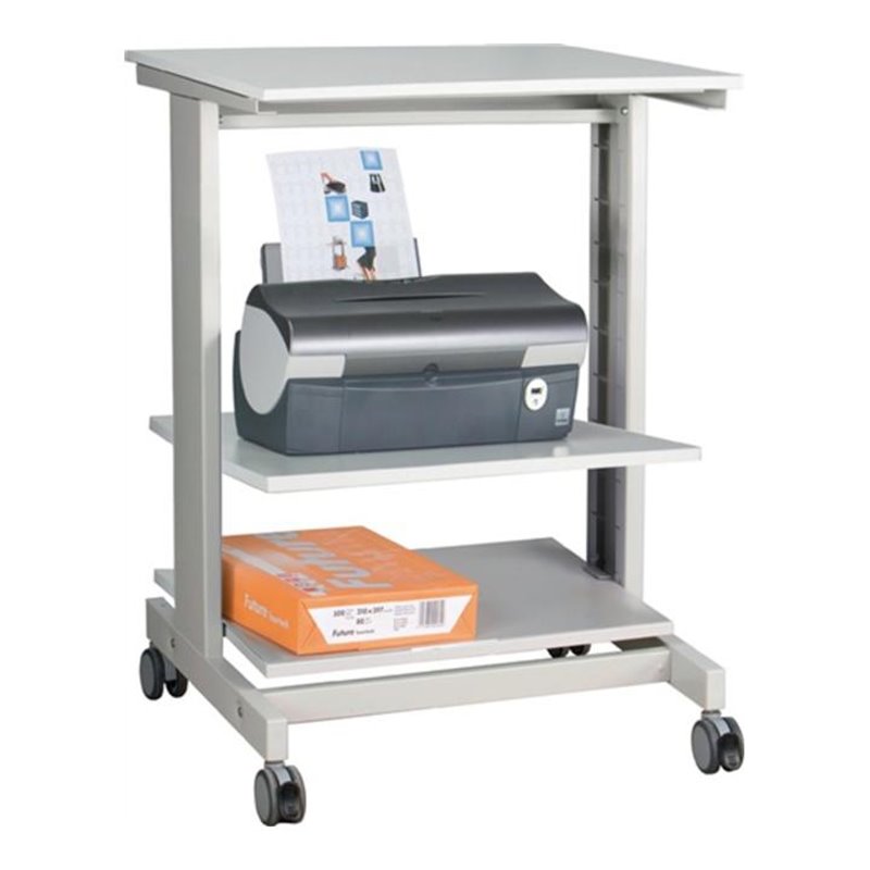 PC-Arbeitstisch fahrbar lichtgrau H670xB600xT500mm