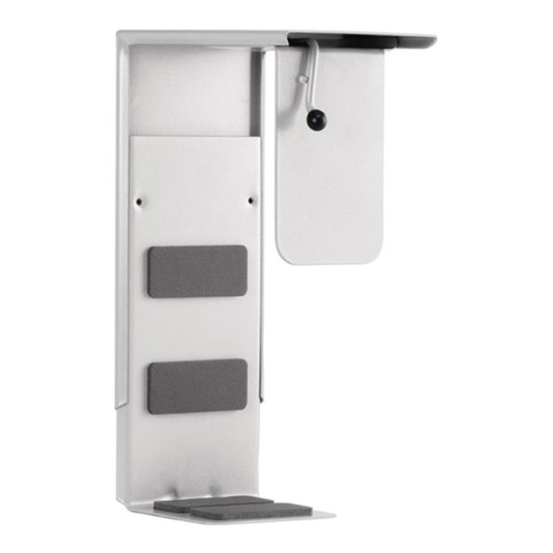 CPU-Halter Trgf.40kg f.Tischplatte 20mm grau H.310-555mm