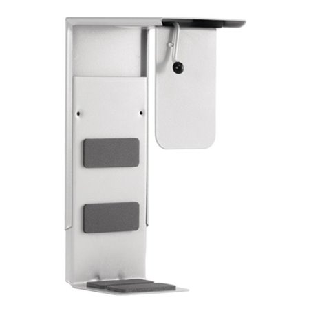 CPU-Halter Trgf.40kg f.Tischplatte 20mm grau H.310-555mm