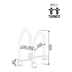 CPU-Wagen Innen-B.100-260mm lichtgrau f.alle CPU-Gehäuse