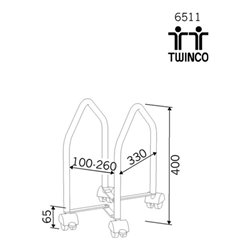 CPU-Wagen Innen-B.100-260mm lichtgrau f.alle CPU-Gehäuse