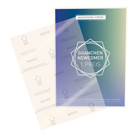 Laminierfolie DIN A4 L303xB216mm Folienstärke 80 µm KT100 St.