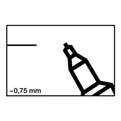Edding Permanentmarker 404 blau Rundspitze Strichbreite ca. 0,75mm