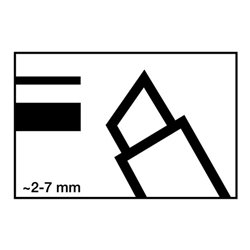 Edding Permanentmarker 500 rot Keilspitze Strichbreite ca.2-7mm