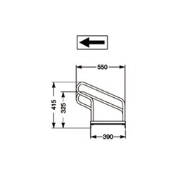 WSM Fahrradbügelparker mit 2 Radständen 90 Grad feuerverzinkt zerlegt