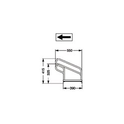 WSM FahrradBügelparker mit 5 Radständen 90 Grad feuerverzinkt zerlegt