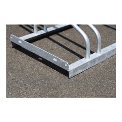 WSM Fahrradbügelparker 1-seitig spitz zulaufend mit 10 Radständen 90 Grad fertig verschweißt