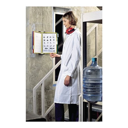 Wandhalterset 2x10 Sichttafeln farbig sortiert PVC-Folie m.Rahmen2St/KT TARIFOLD