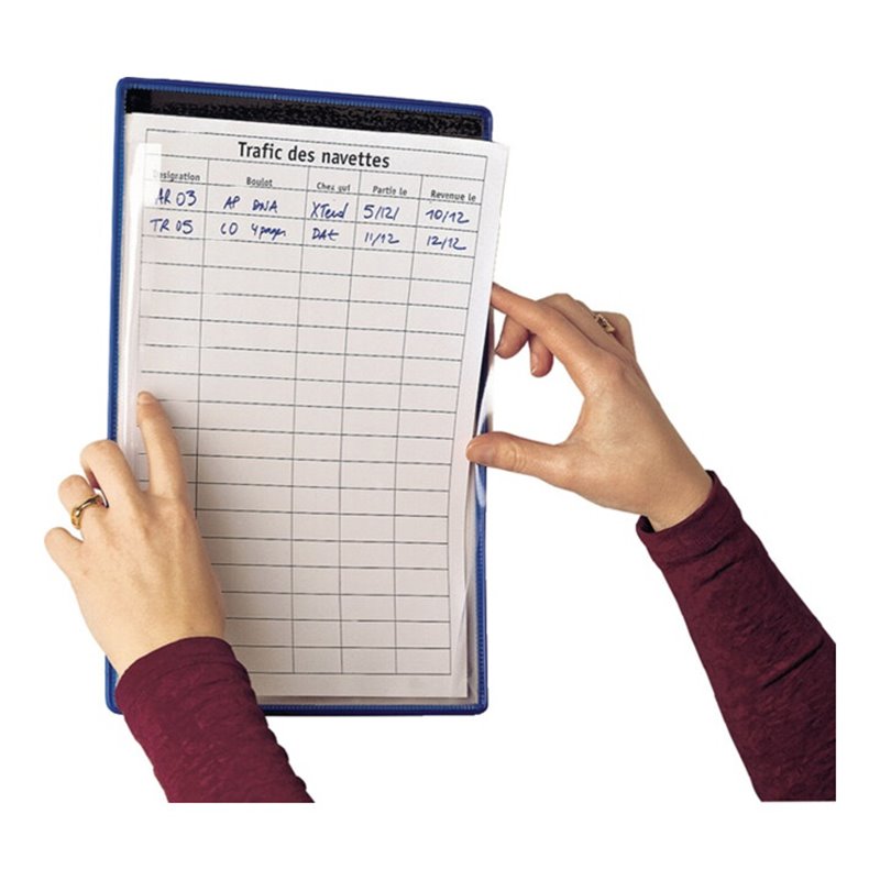 Tarifold Sichttafel DINA4 m.Magnet blau gerahmt