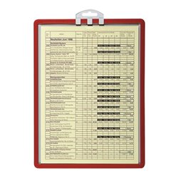 Durable Infotafel DIN A4 mProfilrahmen rot zAufhängen