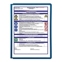 Durable Sichttafel DINA4 schwarz mProfilrahmen