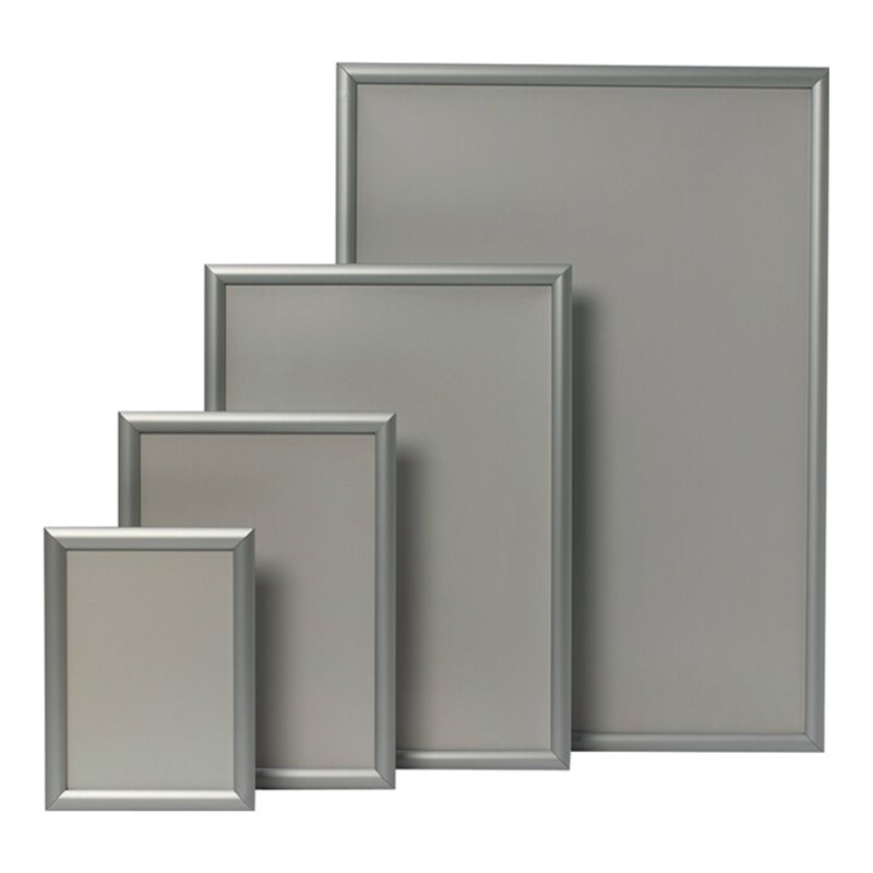 Klappr.Plakatmaß DIN A2 Klemmprofil 24mm silberf.elox.WSM