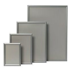 Klappr.Plakatmaß DIN A3 Klemmprofil 24mm silberf.elox.WSM