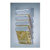 helit Wandprospekthalter 5Fächer DIN A4 hoch Ku. transparent Wandmontage