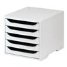 Ablagebox 5 Schubl.grau/grau Ku.H255xB270xT340mm STYRO