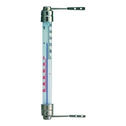 Fensterthermometer Messber.-50 b.50GradC H200xB23xT28mm Metall TFA
