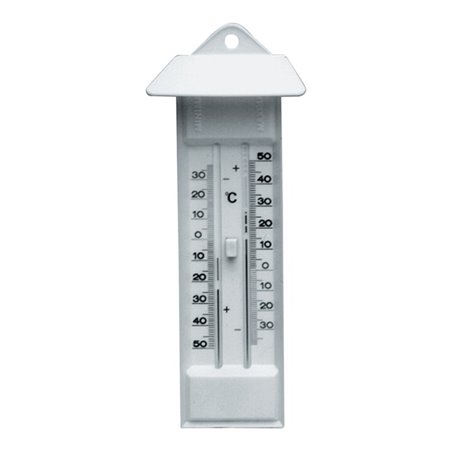 Dostmann Thermometer Min./Max. mit Drucktaste Kunststoff-Gehäuse weiss H232xB80xT32mm