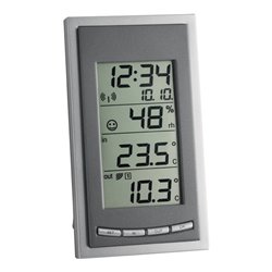 Funkthermometer Messber.auß.-40 b.60GradC/in.-10 b.60GradC H144xB81xT66mm Ku.