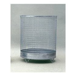 Abfallkorb H600xD400mm 75l Drahtgitter verz.m.4 Füßen