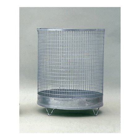 Abfallkorb H600xD400mm 75l Drahtgitter verz.m.4 Füßen