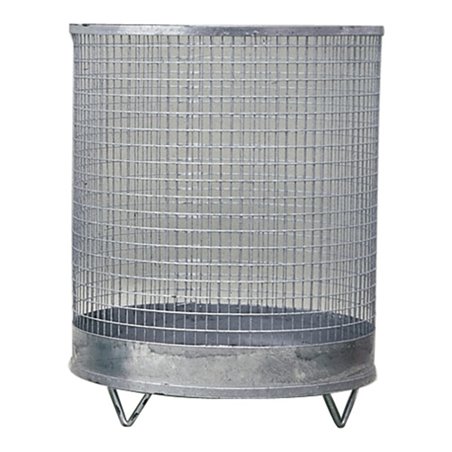 Abfallkorb H600xD500mm 118l Drahtgitter verz.m.4 Füßen