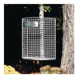 Abfallkorb H400xB430xT210mm 27l Drahtgitter verz.m.gelochtem BD