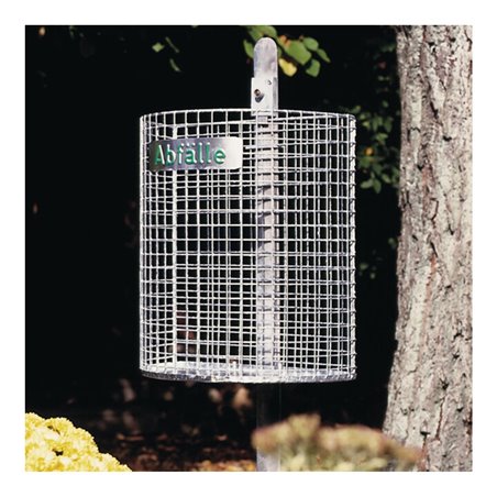 Abfallkorb H400xB430xT210mm 27l Drahtgitter verz.m.gelochtem BD