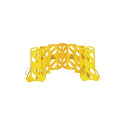 Absperrgitter PE gelb B600xH1000mm mobil,16-tlg.RUBBERMAID