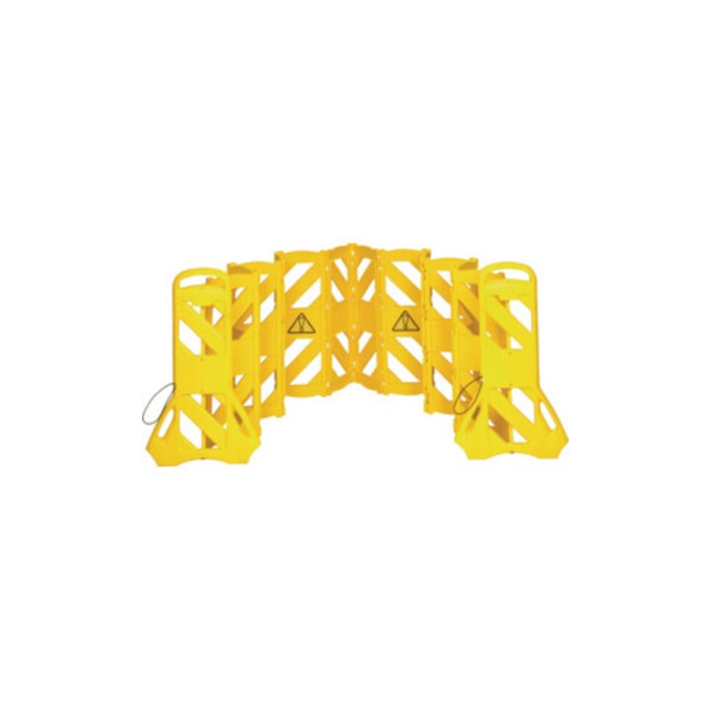 Absperrgitter PE gelb B600xH1000mm mobil,16-tlg.RUBBERMAID