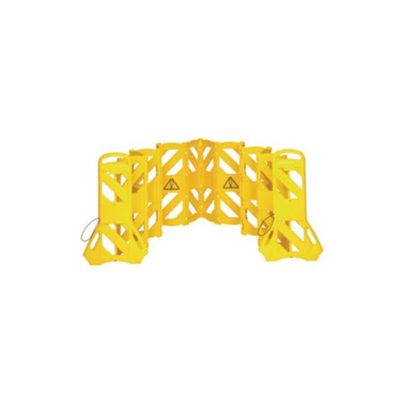 Absperrgitter PE gelb B600xH1000mm mobil,16-tlg.RUBBERMAID