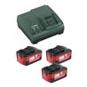 Metabo Basic-Set 3 x 5.2 Ah ASC ULTRA