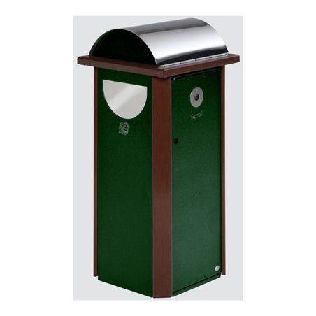 VAR Abfallsammler/Ascher Kombination AG 60 moosgrün 4,5 l/2x 60 l