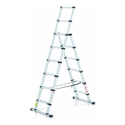 ZARGES Teleskop Kombileiter 2x6 1x2 Sprossen