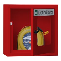 Pavoy Defibrillator-Wandschrank, 400x400x220 mm, mit Sirene, RAL 3000