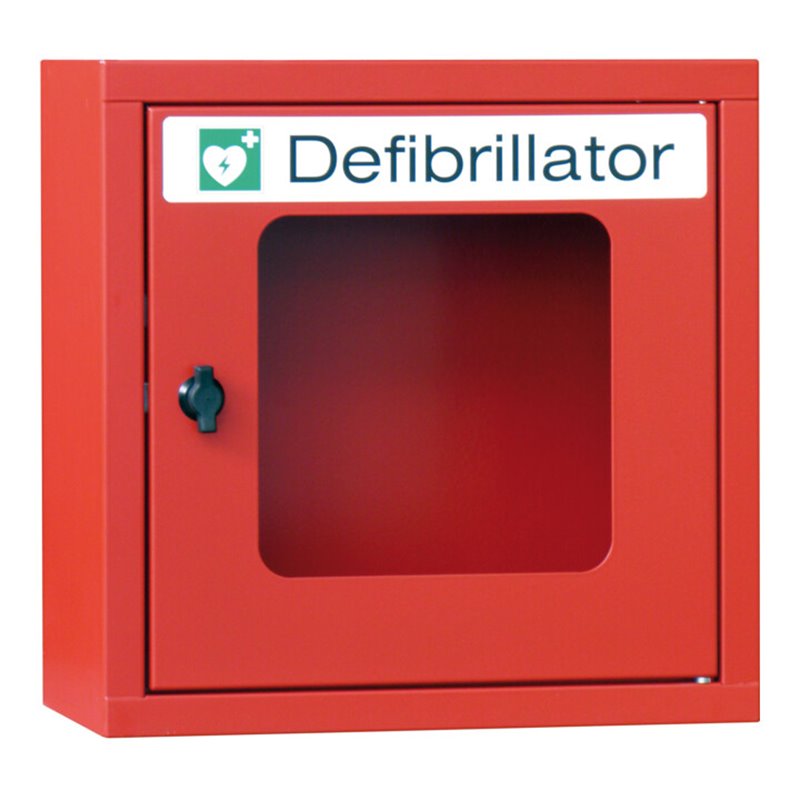 Pavoy Defibrillator-Wandschrank, 400x400x220 mm, Drehverschluss, RAL 3000