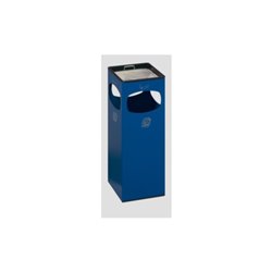 VAR Ascher/Abfallsammler mit 4-fach Einwurf enzianblau 28 l