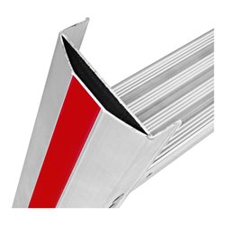 Hymer Stufenstehleiter mit Plattform, einseitig begehbar, 10 Stufen