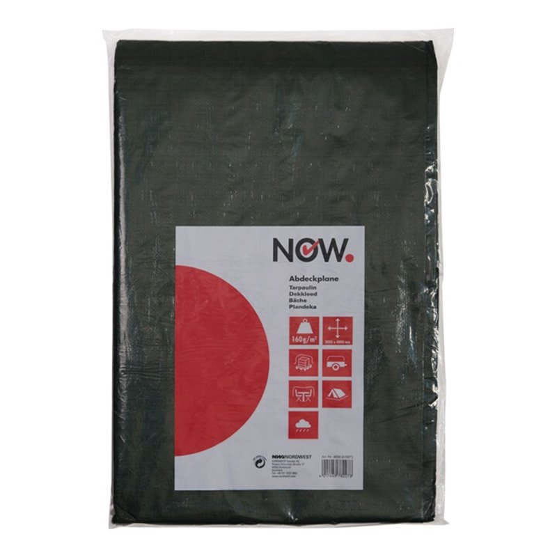 Gewebeplane Super Tarb Stand.B.5000xL.6000mm olivgrün G.160g/m²